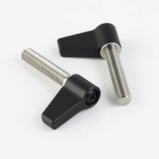 M6 30mm Long Wingnut Ratcheting Thumb Screw Knob fr Camera Rig Gear Machine Part