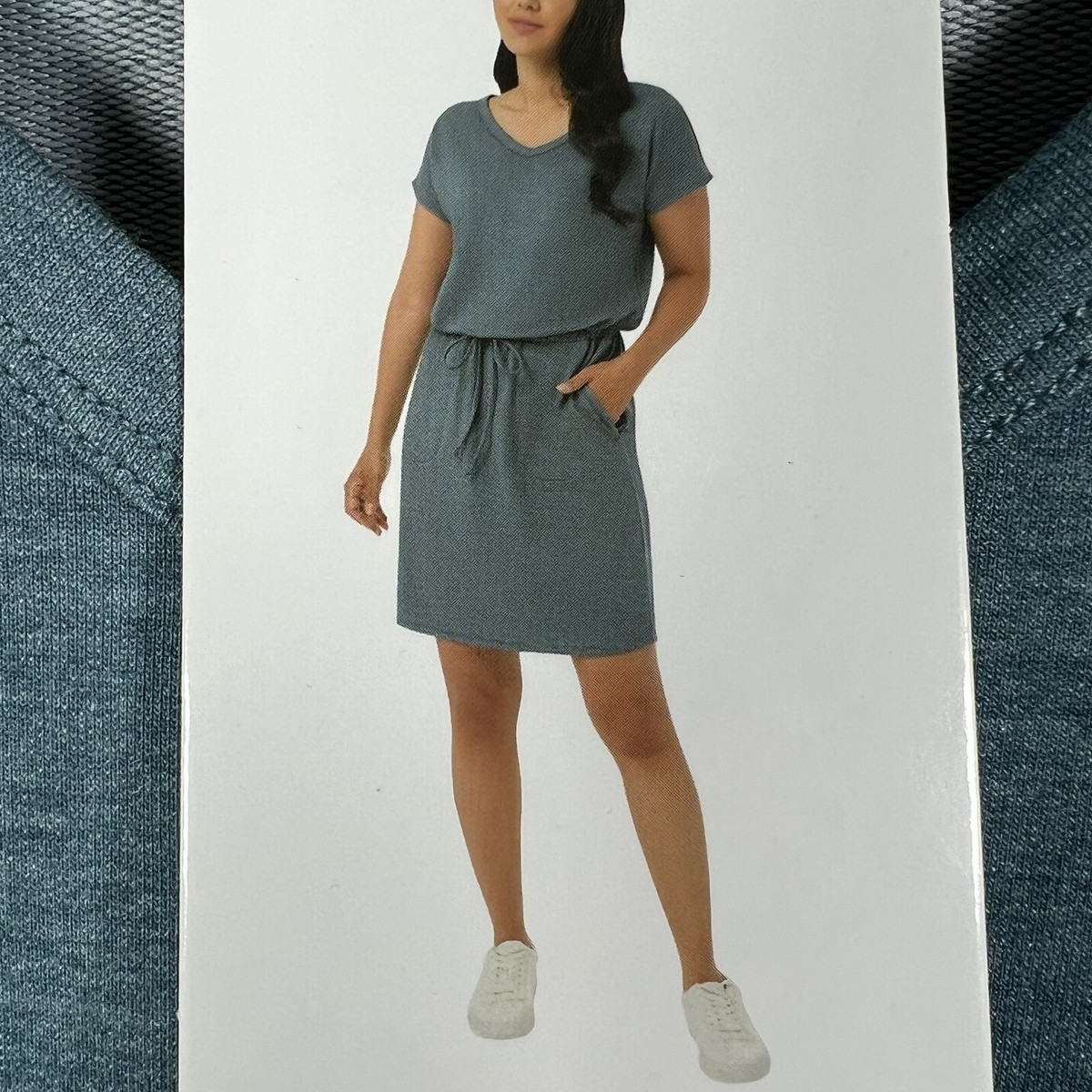chinese dress ladies 32 Degrees Ladies' Soft Twill Drawstring Dress (X-Small, Black) at Amazon  Women's Clothing store main image 1