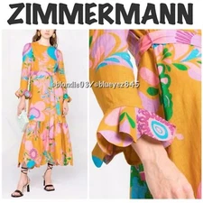 Zimmermann Teddy Frill Hem Linen 0/XS