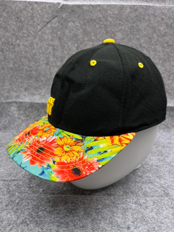 NEFF Gorra Gorra Snap Back Adulto OS Negro Amarillo Floral Acrílico Lana Poli Playa Foto 4 de 4