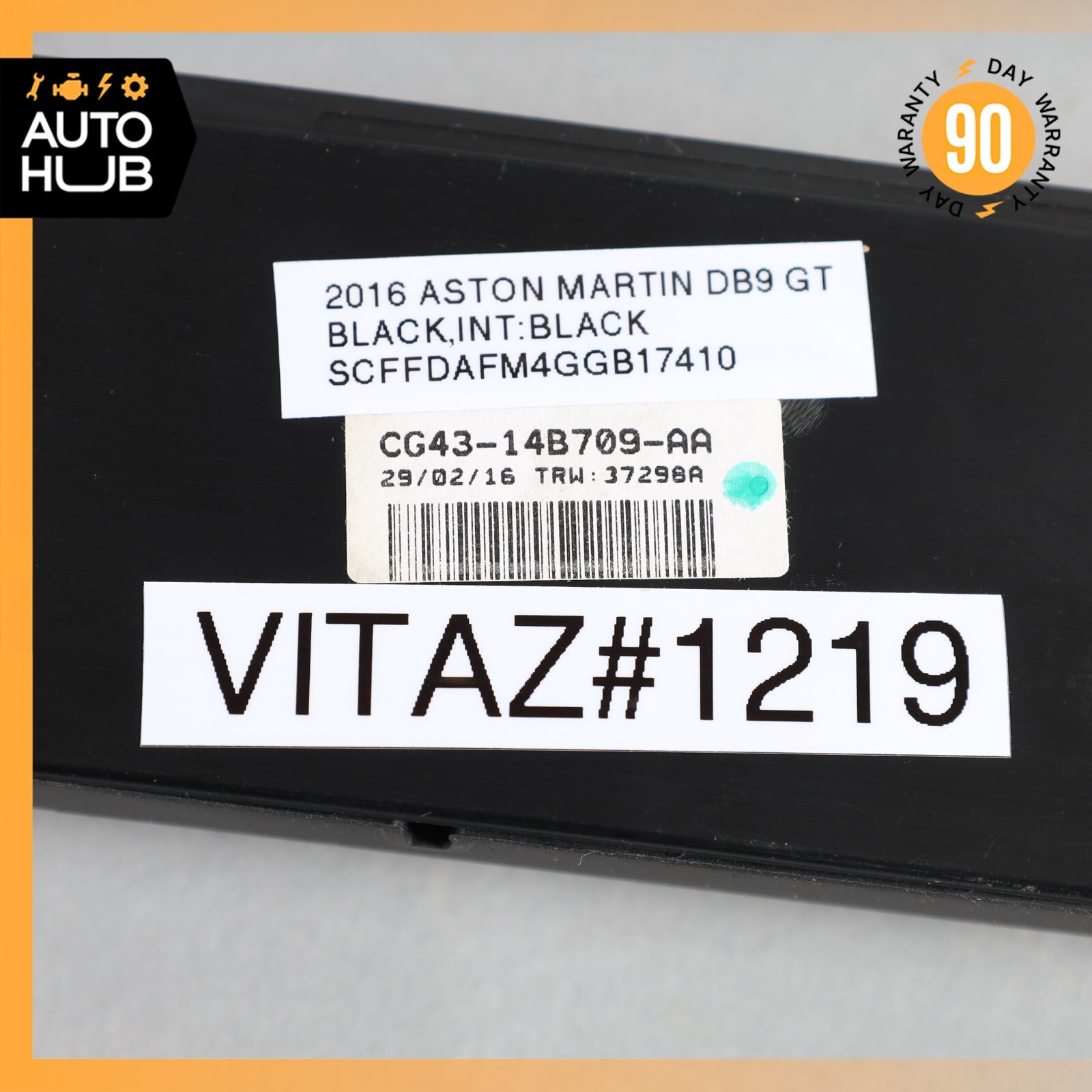 12-16 Aston Martin DB9 GT Left Driver Seat Control Memory Switch OEM 7k