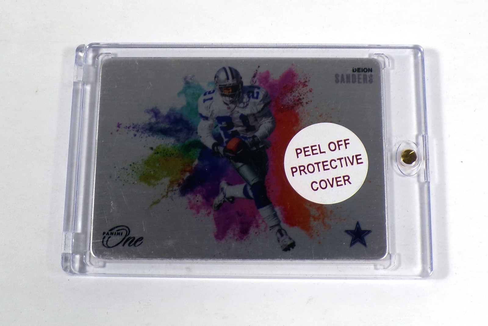 Deion Sanders #8 Football Cards 2024 Panini One Color Blast trading card — raw and PSA graded price guide
