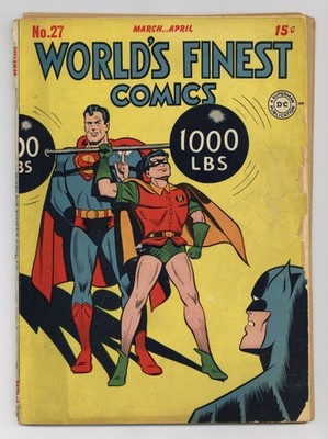 World's Finest Comics #27 PR 0.5 1947