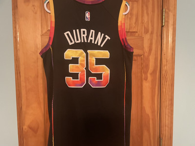 NWT Nike KEVIN DURANT PHOENIX SUNS Black City Editon Basketball Jersey, SIZE: 50