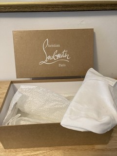 CHRISTIAN LOUBOUTIN EMPTY Shoe Box Tissue Dust Bag (14.25 X 8.25 x5.5") Sz 43