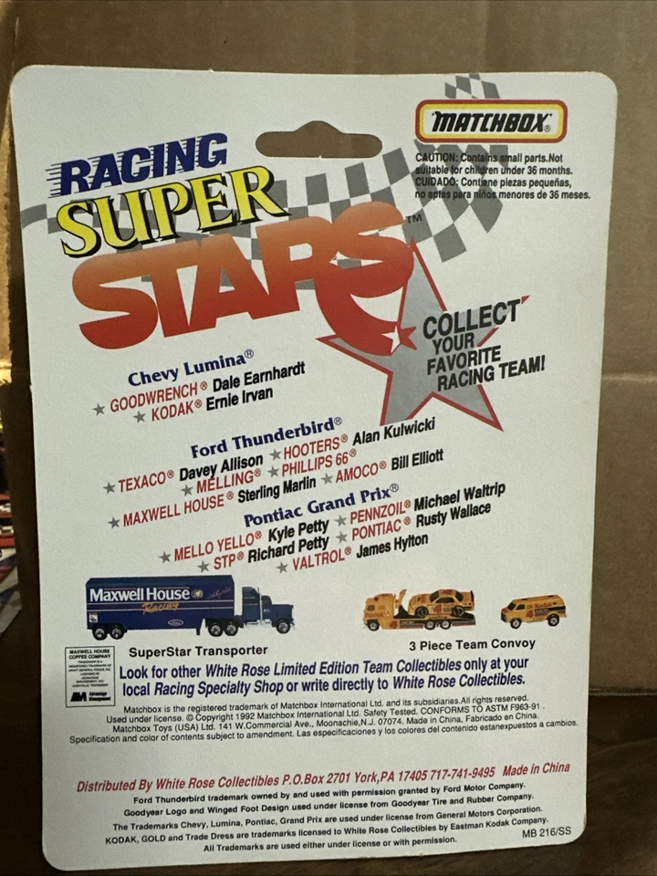 Match Box Racing Super Stars 1992 escala 1:64 #48 Foto 3 de 3