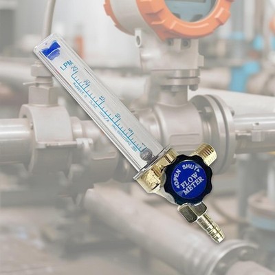 CO2 Flow Meter M14 x 1.5mm Thread Flowmeter Easy Read Welding Regulator