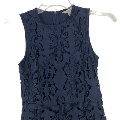 H&M Navy Blue Lace Mini Dress | eBay H&M Navy Blue Lace Mini Dress | eBay