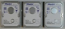Lot of 3 Maxtor MaXLine Plus II, 250GB, 7200 RPM, SATA, 3.5" Hard Drives
