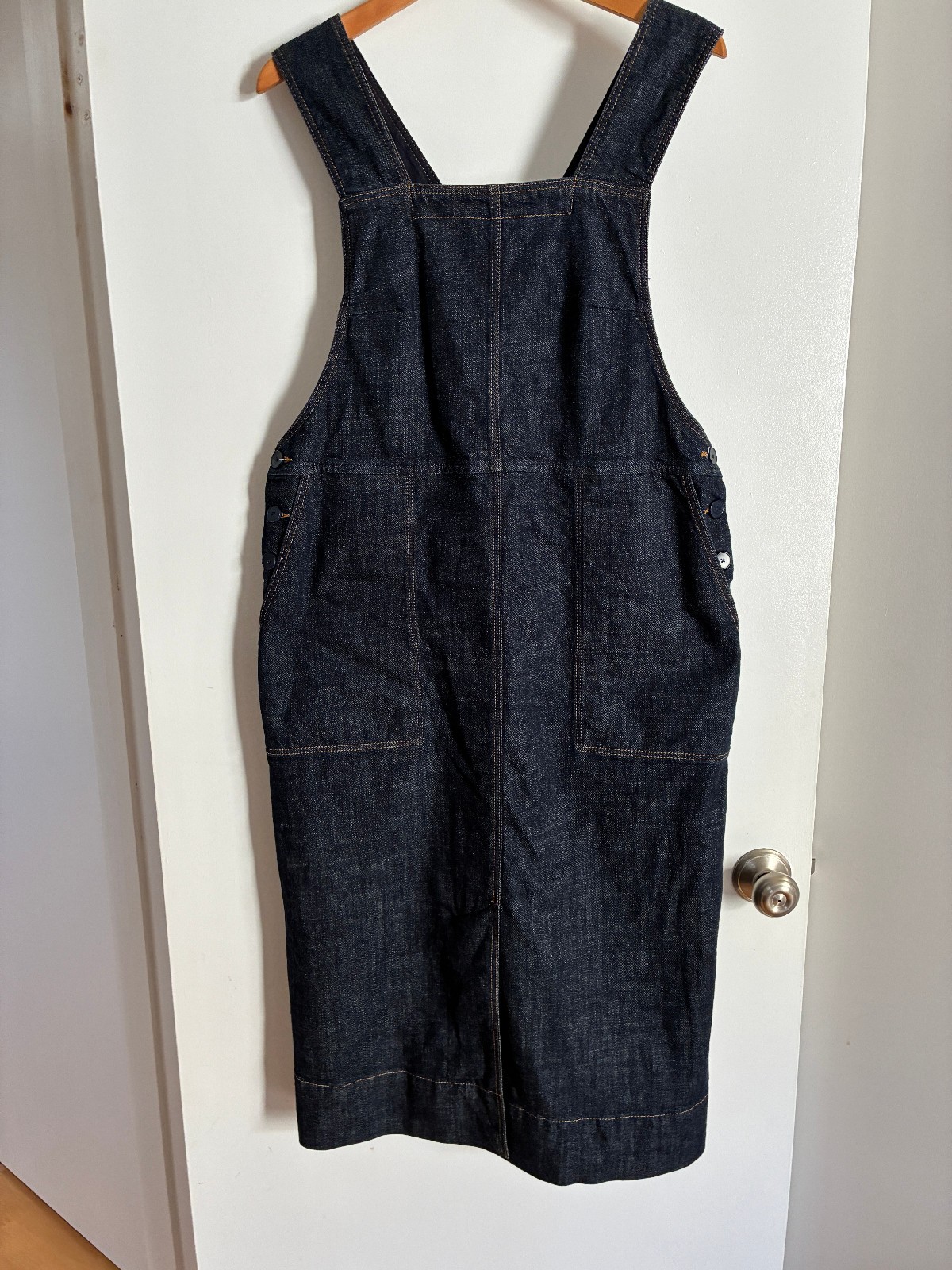TOAST Pinafore Dress Denim Excellent Condition Size 12