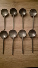 8x Zinn-L&ouml;ffel / Suppenl&ouml;ffel Set, 8 St&uuml;ck Zinnl&ouml;ffel im Set