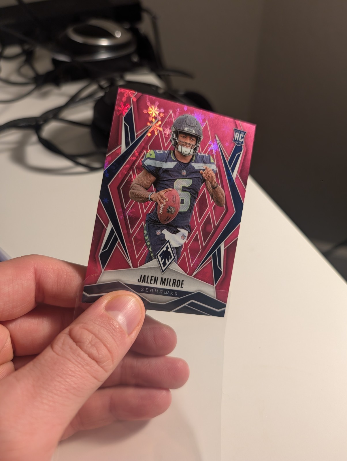 2025 Panini Phoenix - Rookies Jalen Milroe #151 Winter Pink /299 (RC) Superbowl