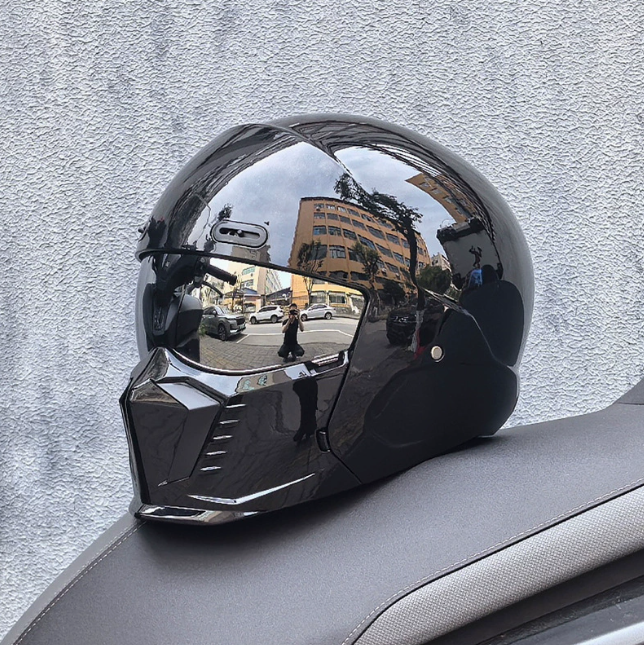 Vintage Retro Full Face Motorcycle Helmet Unisex Motorbike Helmet | eBay