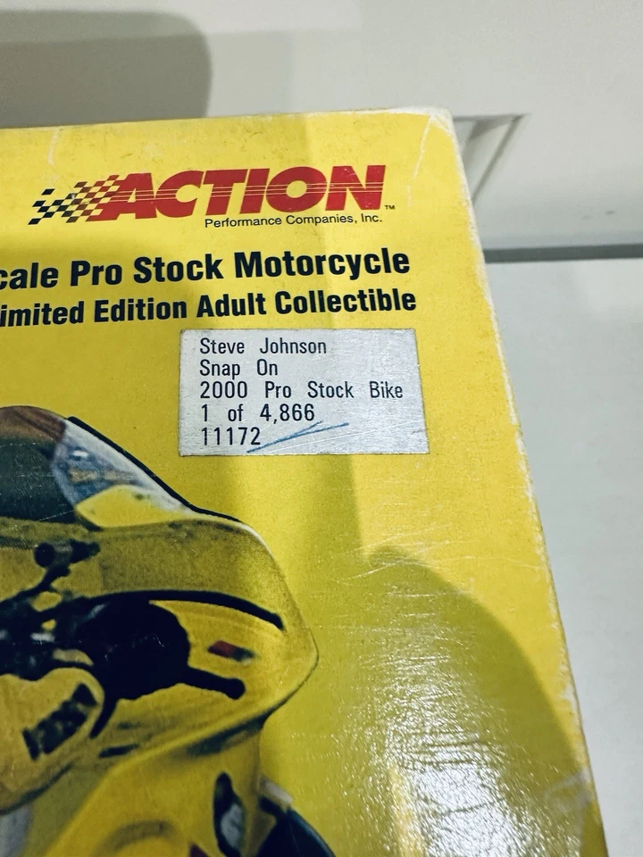 Steve Johnson 1:9 Scale 2000 Pro Stock Bike 1 of 4866 DIECAST - Image 2 of 3