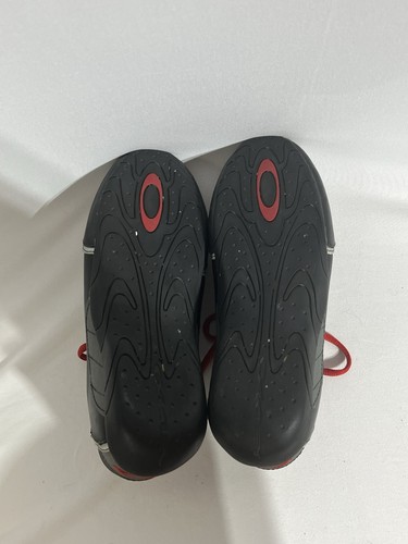 Oakley 5.0 Zapatos de Carreras Para Hombre Talla 5 Negro Rojo Gris Tenis De Colección Raro Retro - Imagen 4 de 6