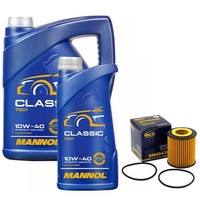 MotoröL Set Mannol 10W-40 API SN/CH-4 6 Liter + ÖLfilter FüR Mazda 6 Stufenheck