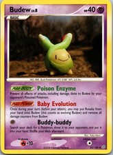 33/100 Budew Stormfront Uncommon Pokemon LP
