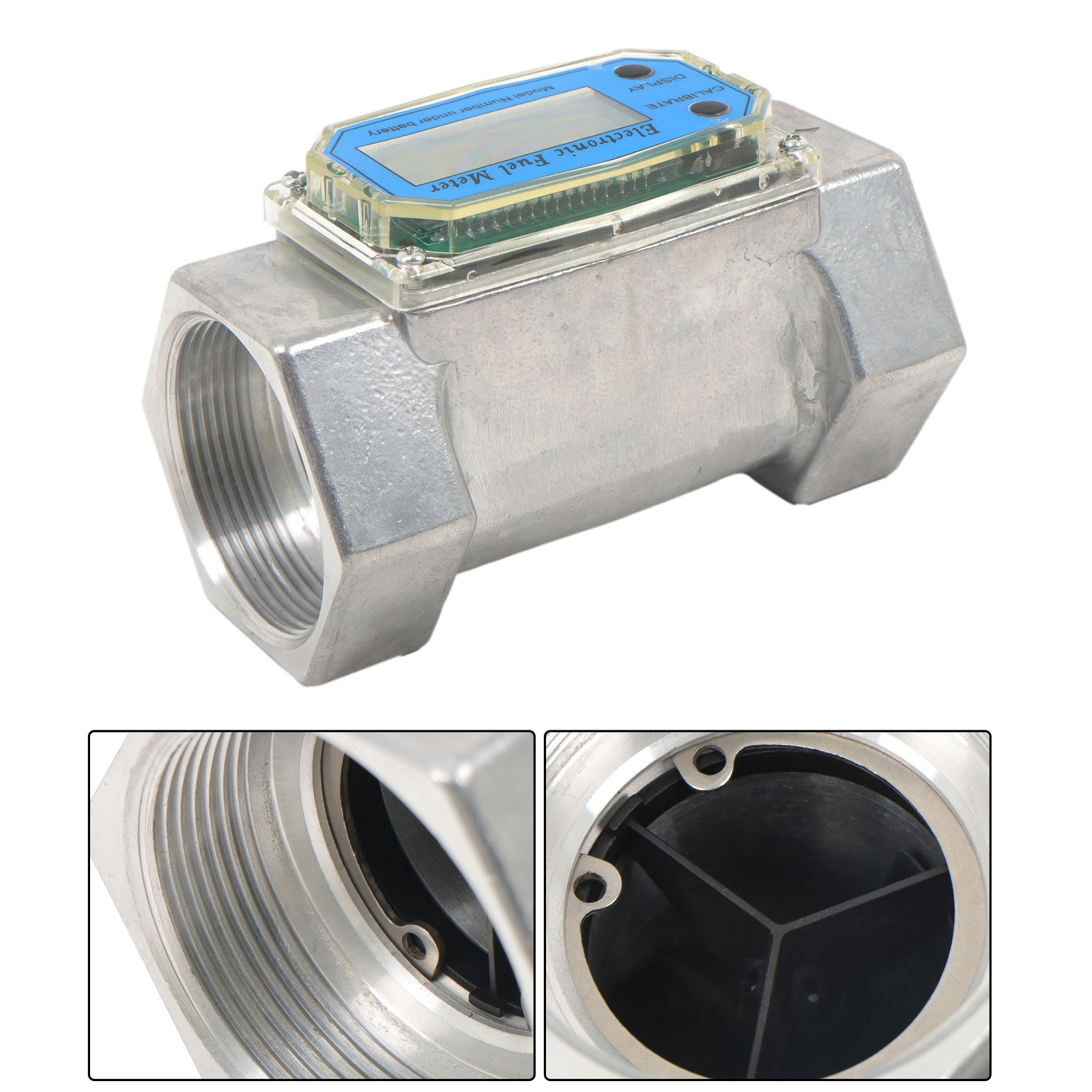 2 inch Digital Flow Meter 15.8-132 GPM for Accurate Liquid Flow Measurement