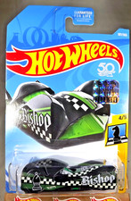 2018 Hot Wheels #187 Checkmate-Bishop 4/9 CLOAK and DAGGER Black w/OH5 Spokes