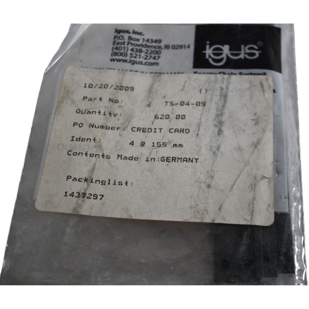 NEW Pack of 4 Igus TS-04-09 155mm DryLin-T Miniature Linear Guide Rails Size 09