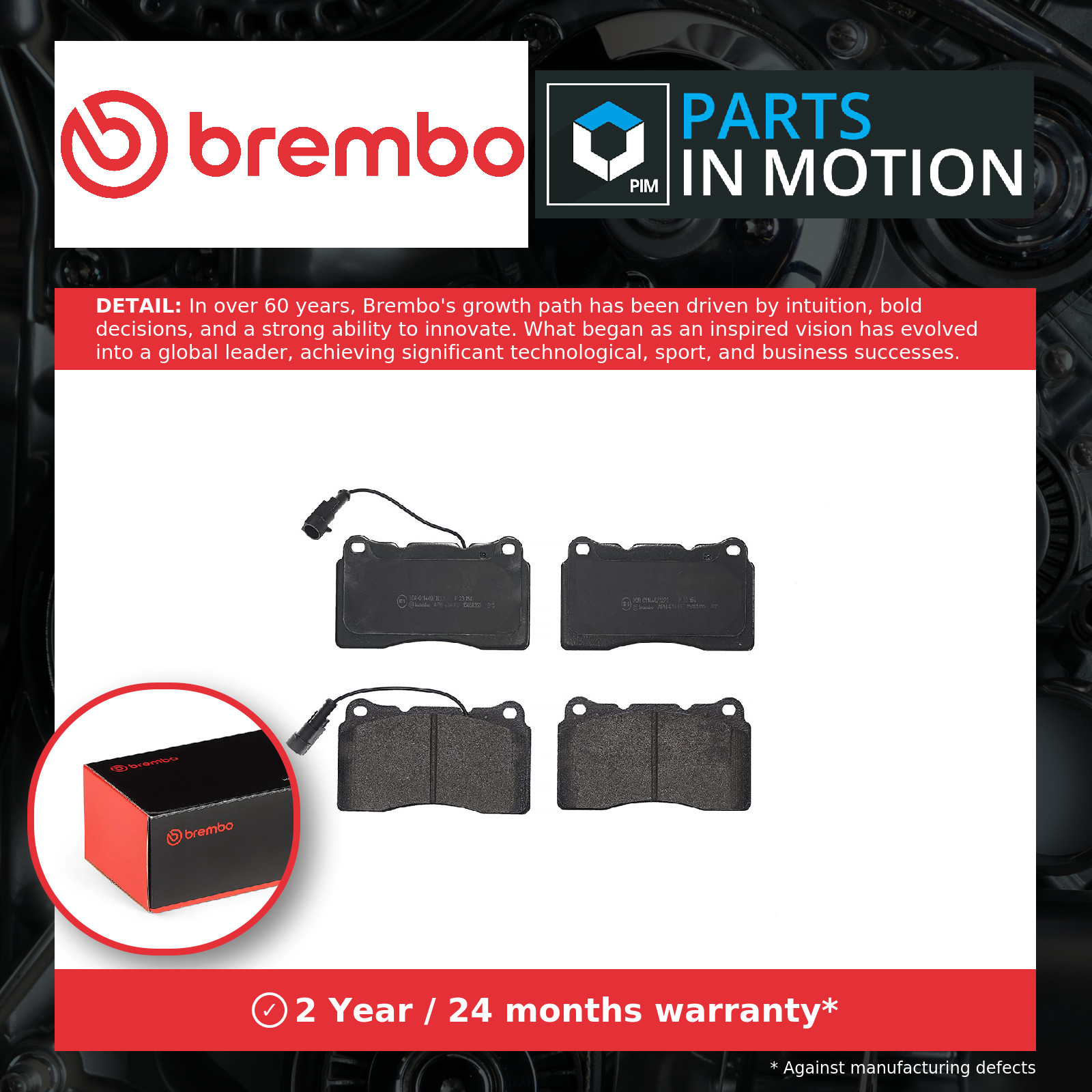 Brake Pads Set Front P23154 Brembo 77366389 23756 23757 23092 Quality Guaranteed - Image 3