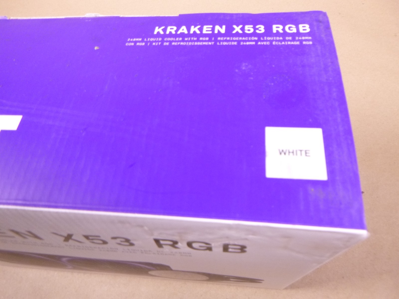 NZXT RL-KRX53-RW Kraken X53 RGB 240mm CPU Liquid Cooler - White
