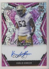 2020 Leaf Flash Pink 12/15 Khalid Kareem #BA-KK1 Auto 6h5