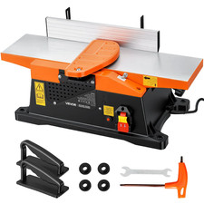 6 in Benchtop Jointer, 2 HP Straight Cutterhead, 2 HSS Blades, 12000 RPM