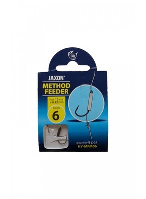 Jaxon Method Feeder Carp Rigs 8pcs Ready Tied 10cm 0.22mm Boilie Spike Hair
