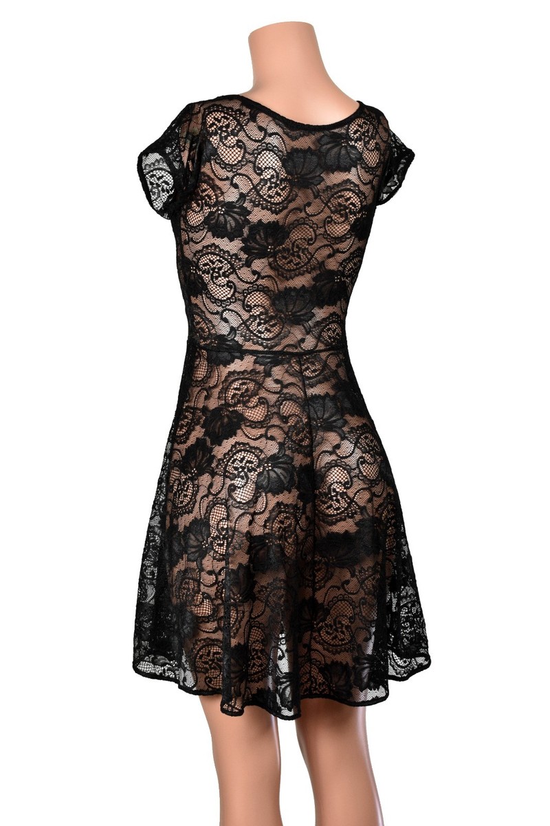 sheer lace skater dress Windsor Sultry Vibes Sheer Lace Corset Skater Dress at Foxvalley Mall in  Aurora, IL