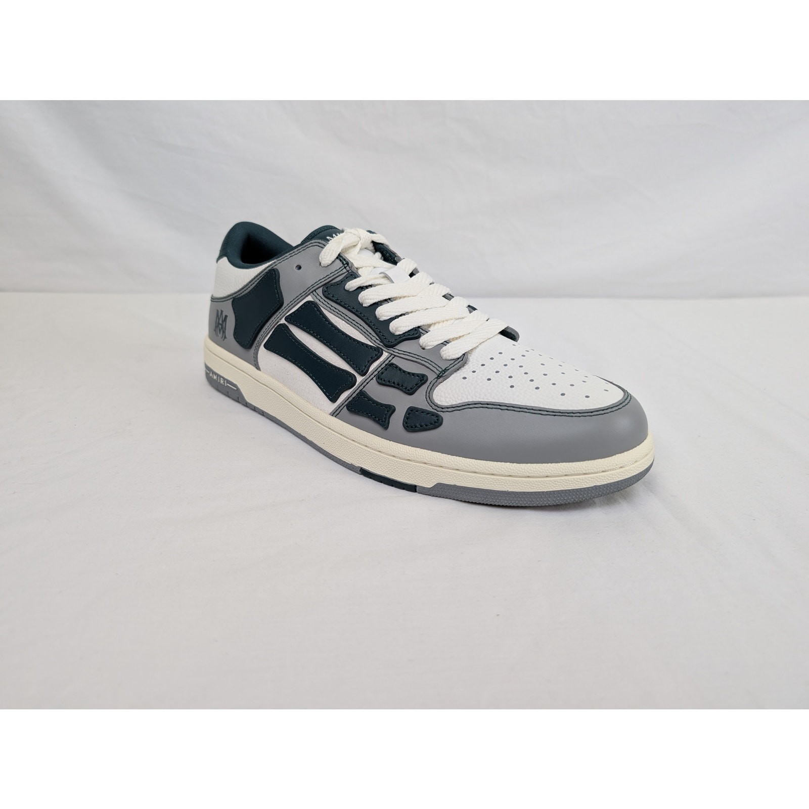 Amiri Varsity Skel Skeleton Top Low Sneakers in Evergreen BNWB 46 image 2