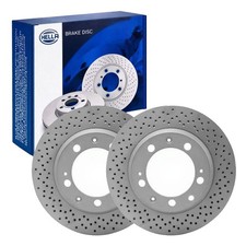 2x HELLA PAGID BREMSSCHEIBEN Ø299mm HINTEN passend für PORSCHE 911 50210