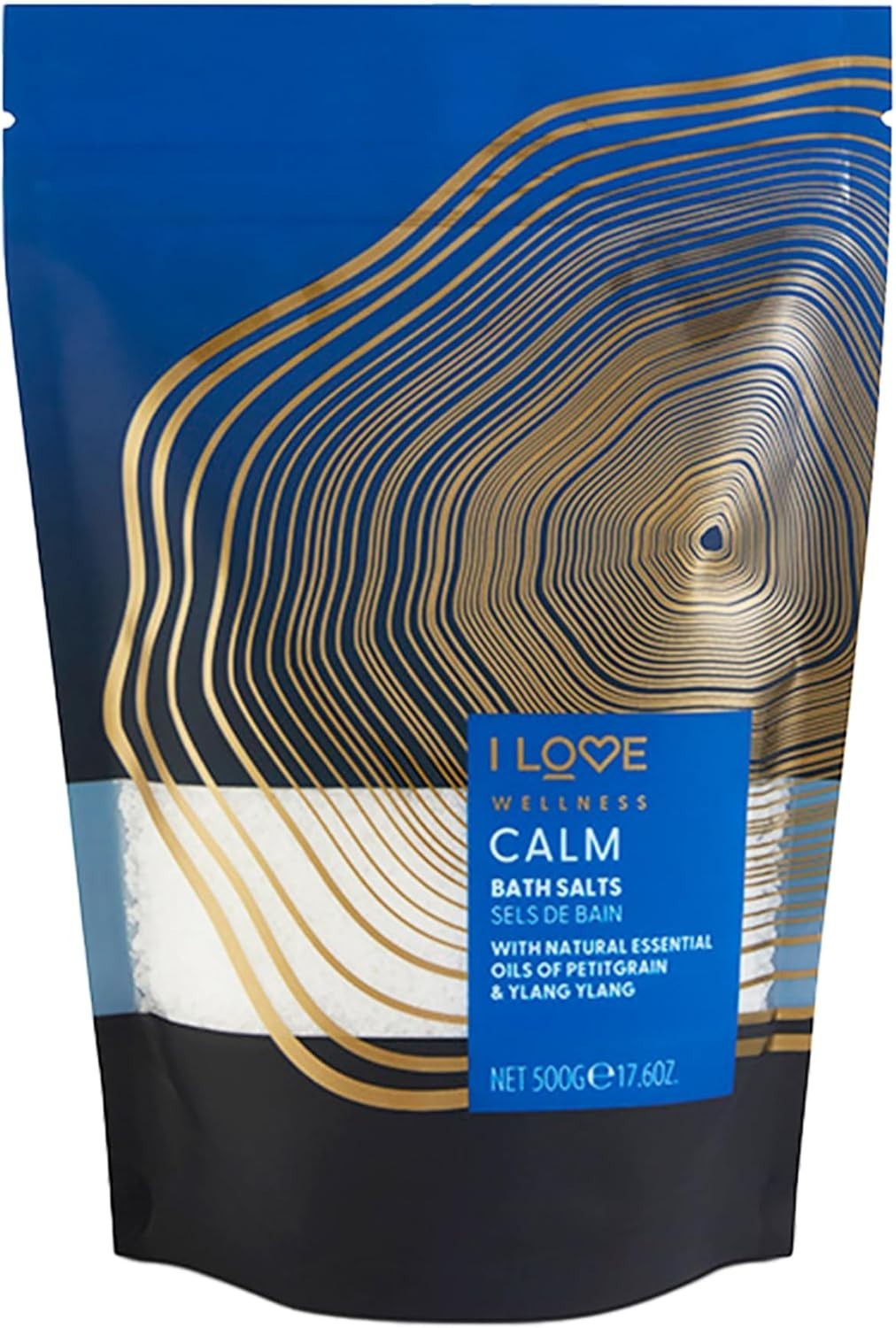 I Love Wellness Calm Bath Salts with Petitgrain & Ylang Ylang Essential Oil 500g