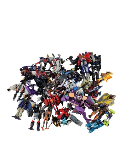 Transformers lot of 40 Plus Figures Parts Pieces Broken Custom Fodder