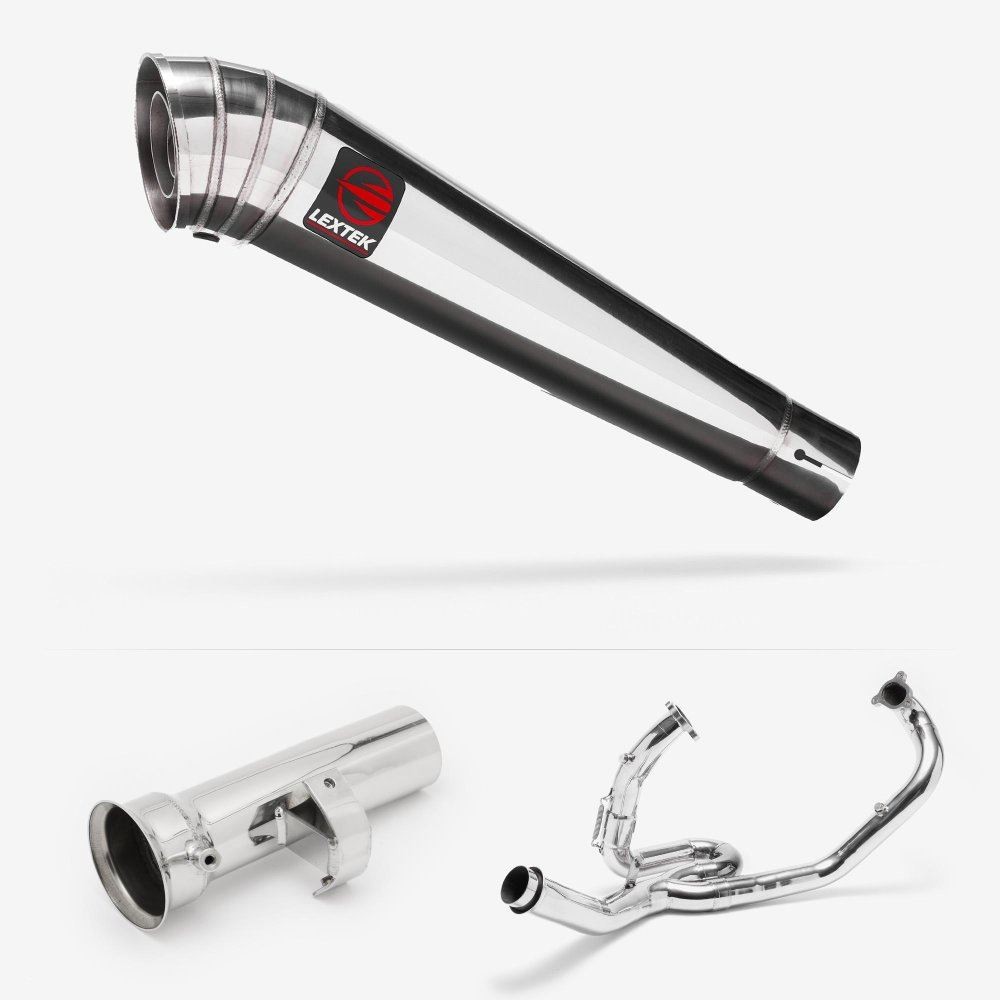 Lextek MP4 Megaphone Exhaust System for KTM 1290 Super Adventure (17-20)