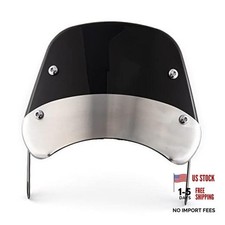 Motorcycle Windshield Universal Windscreen Wind Deflector for 5 '' - 7 '' Black