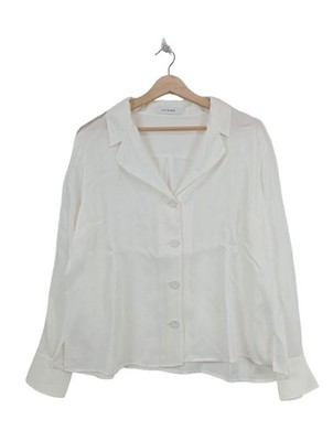 IVY & OAK Langarm-Bluse Damen Bluse Gr. DE 46 weiß Elegant