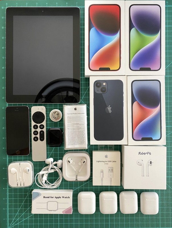 Apple iPad iPhone Watch AirPods Charging Cases Headphones Empty Boxes Parts Only