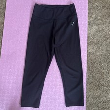 Gymshark Women's BLACK CAPRI Leggings Size SMALL