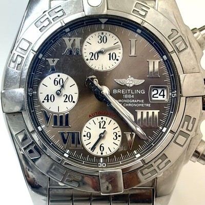 BREITLING Chronomat Evolution Chronograph Automatik Datum Silber Herrenuhr