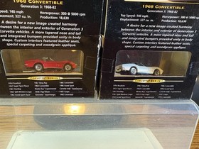 2-Micro Machines Corvettes Series 1 &lsquo;68 Convertibles W/Removable Top NIP RARE M2