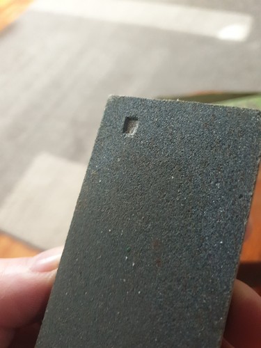 VINTAGE HAMBURG SCHARFE STEIN CO. SHARPENING STONE IN ORIGINAL BOX - Picture 9 of 11