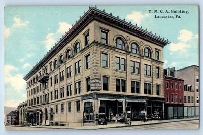 1910 Lancaster Pennsylvania Vintage Postcard YMCA Building Christian Association