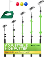Kids Putter with Extendable Shaft - Adjustable Size for Junior Golfers - Right H