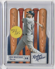 2019 Leather & Lumber Die Cut 25/25 Mike Moustakas #75    BREWERS