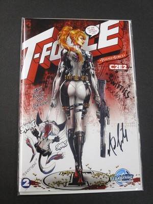 SIGNED MICHAEL FRIZELL TAYLOR SWIFT 2 TRADE TYNDALL LTD C2E2 CE COA AK15
