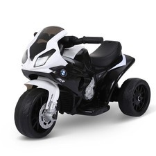 6V Kids Motorcycle Licensed BMW with Headlight, Music, Black