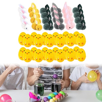 24x gefüllte Ostereier mit Hase Puppen für Kinder Deko Stofftiere