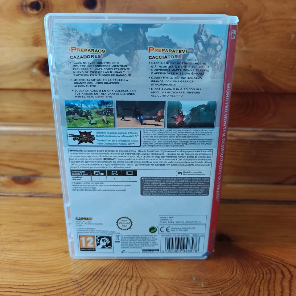 Monster hunter generations ultimate nintendo switch usato capcom, foto 3 di 4