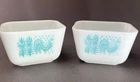 VTG Pyrex Amish Butterprint Refrige Dish 501 Set of 2 (minor chip on one)